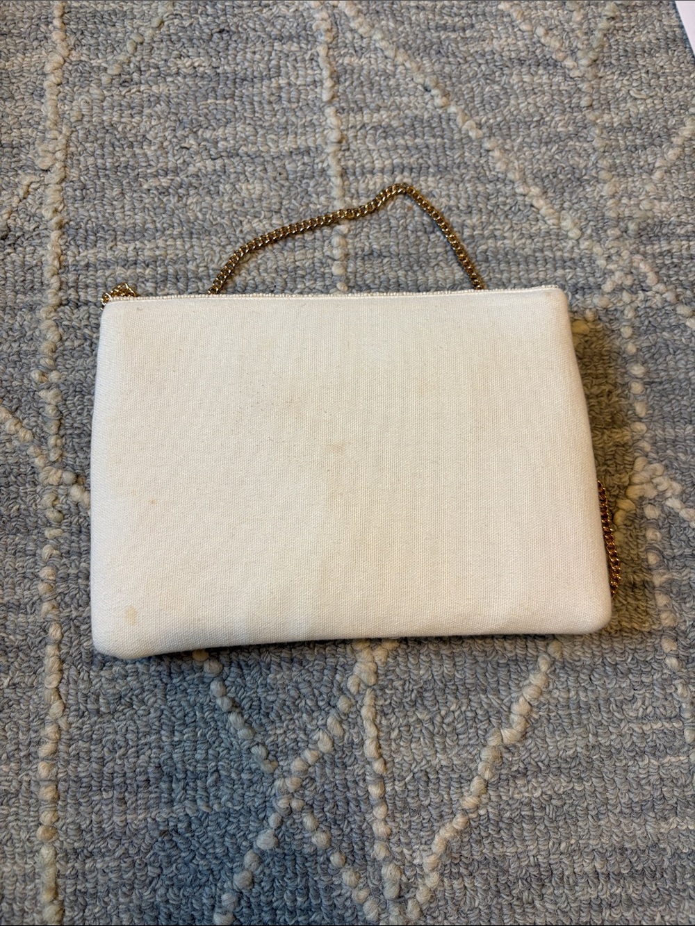 Beaded 'Happily Ever After' Crossbody Bag in Cream and Pink - Picture 4 of 4